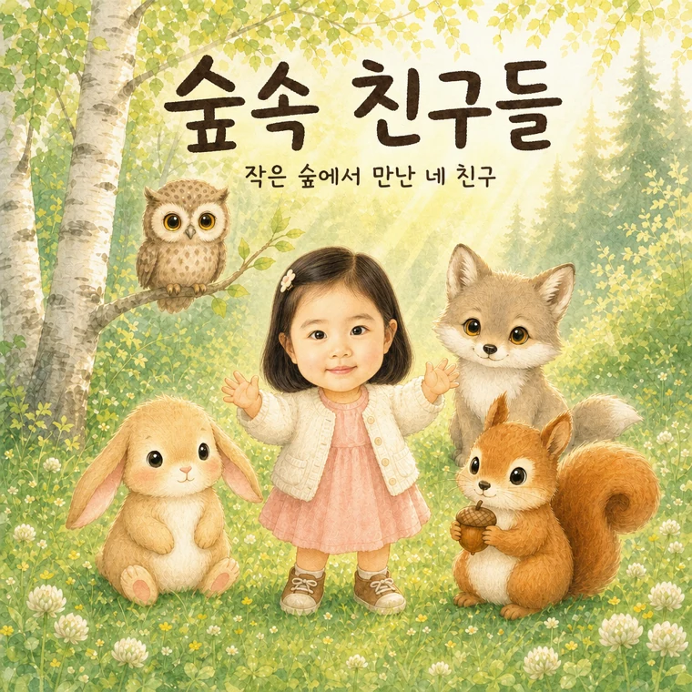 우리 아이가 주인공이 된 동화 한 장면